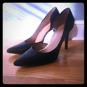 Black leather 3” heel